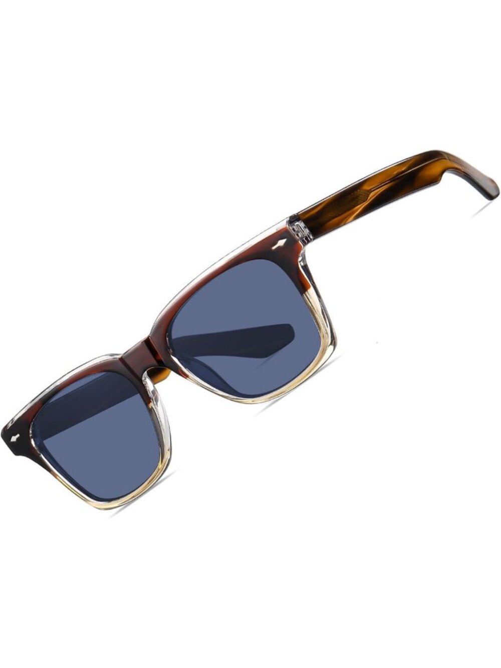 Trendy Retro Polarized Sunglasses for Men - UV400 Protection, Chunky Square 90s